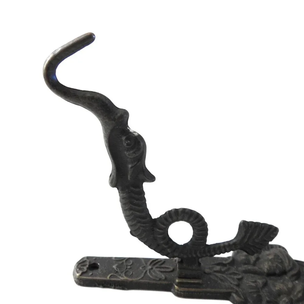 Vintage Bronze Dragon or Serpent Hook Made in Holland Man Woman
